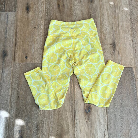 Wildfox Brushed Leggings in Lemon Slice Size S - Picture 3 of 5